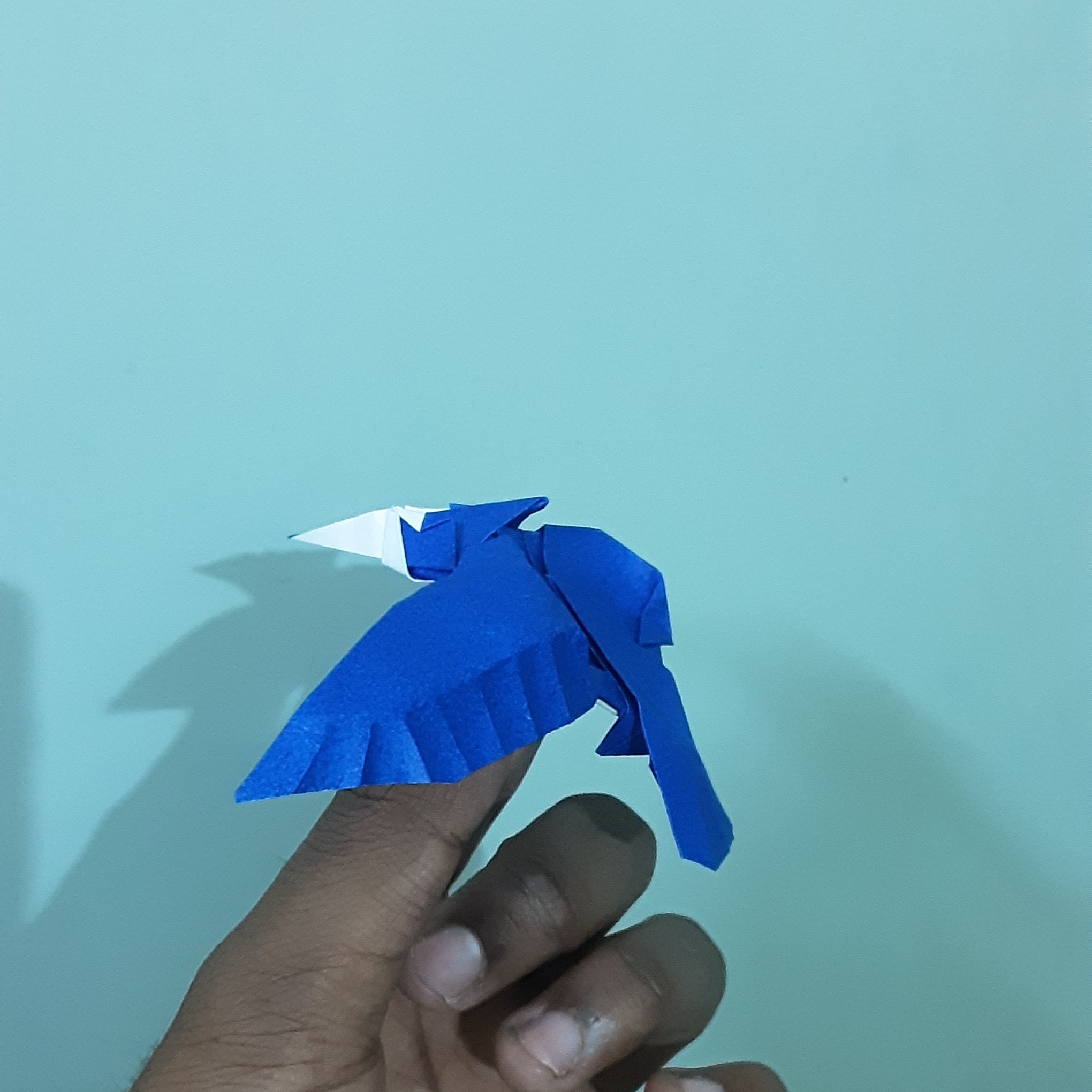 Origami Kingfisher by Roman Diaz