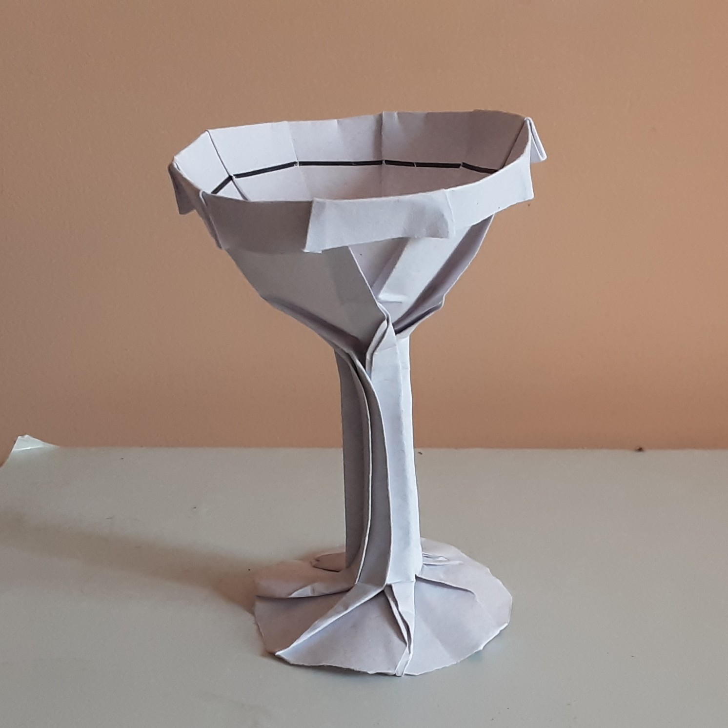 Origami Martini Glass by Stephen Hecht